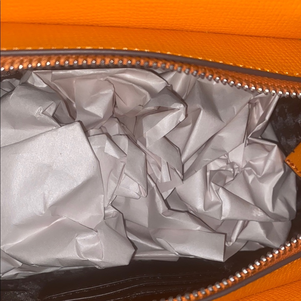 Karl Lagerfeld Orange Tote Bag with pouch 🧡 - NWT - Picture 9 of 13